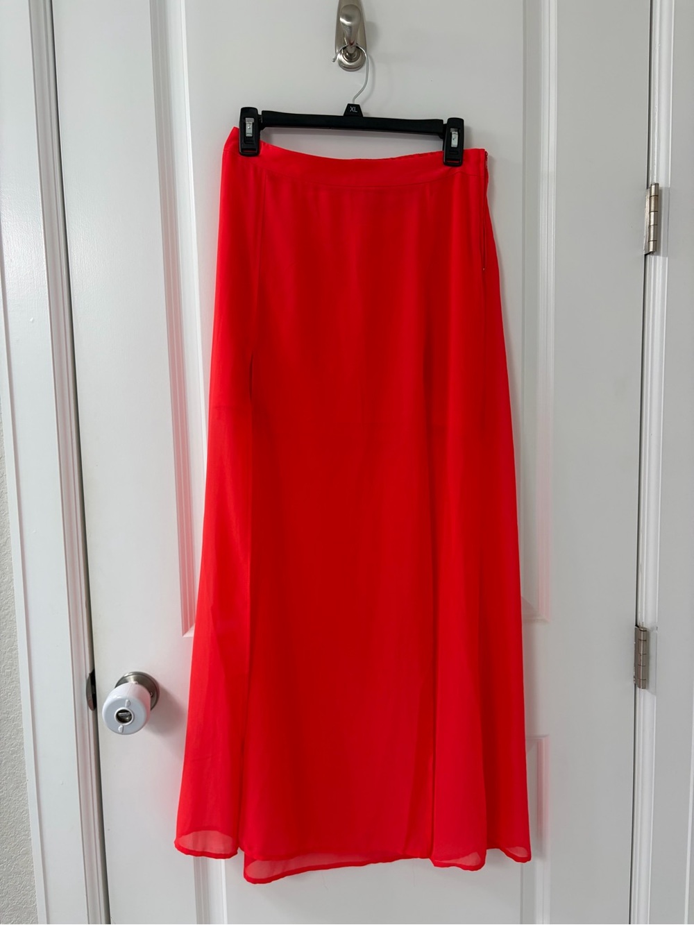 Bright Red Women's Maxi Skirt